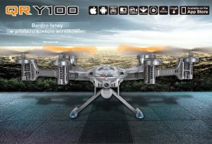 Walkera QR Y100 2.4GHz RTF (Devo 4, moduł Wi-Fi, Android / iOS, kamera FPV, zasięg 300m)
