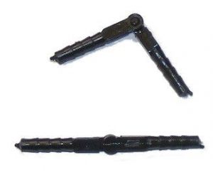 Zawias walcowy ze sztyftem 3,5 x 48mm, czarny (6 szt.)