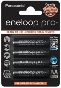 AA 1.2V 2500mAh Eneloop Pro
