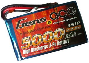 5000mAh 14.8V 35C Flat Pack Gens Ace